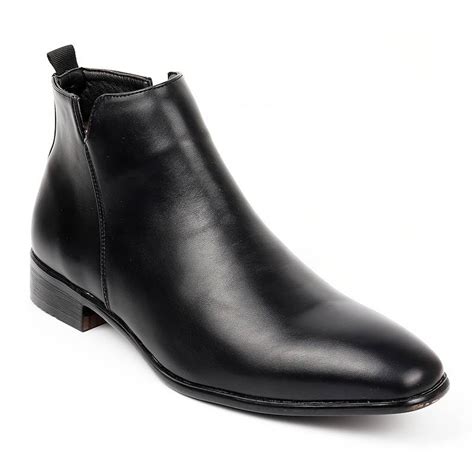 mens fake leather shoes|synthetic leather boots.